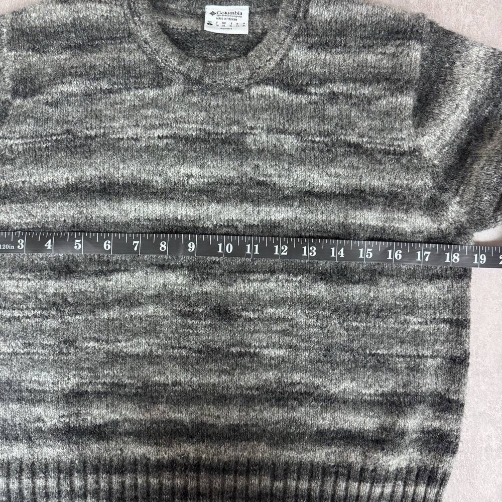 Women's Columbia Wool Blend Space-Dyed Gray Geometric Size Medium Hiking Fall - Picture 10 of 10